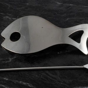 Vintage Hair Barrette Accessory Silver Tone Fish